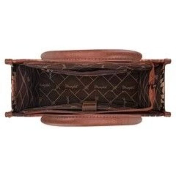 Wrangler Southwestern Pattern Dual Sided Print Concealed Carry Wide Tote - Picture 7 of 14